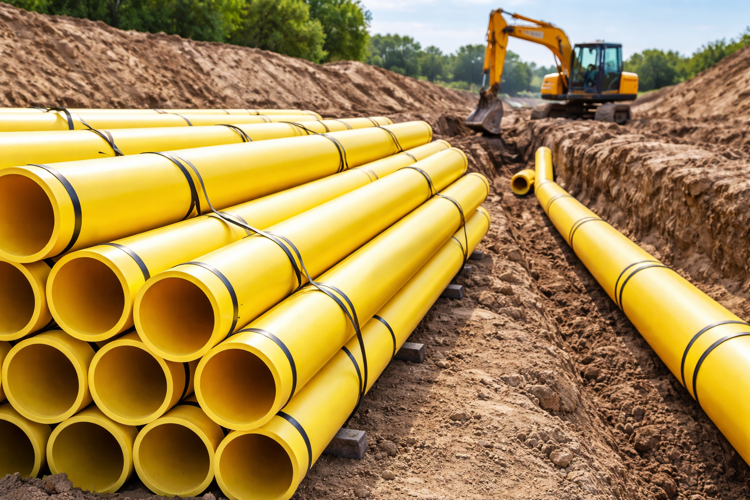 MDPE Gas Pipes
